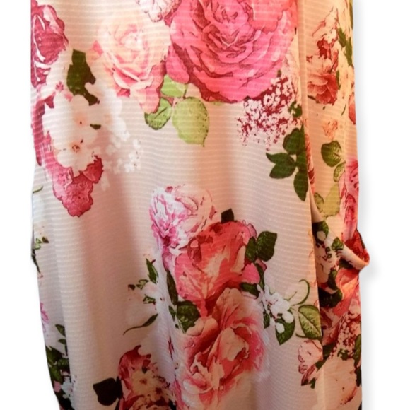 NWT Sun & Moon Pink Floral Mini Pullover Sleeveless Dress Pockets Size Medium - Picture 5 of 7